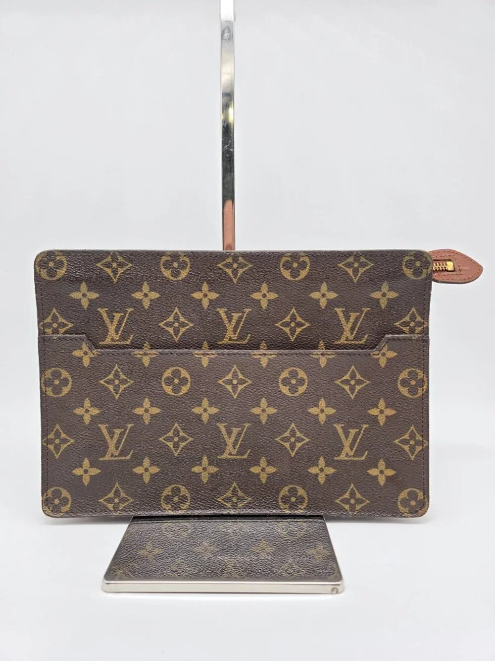 Authentic Louis Vuitton Monogram Canvas Pochette Toilette Zip Toiletry Pouch